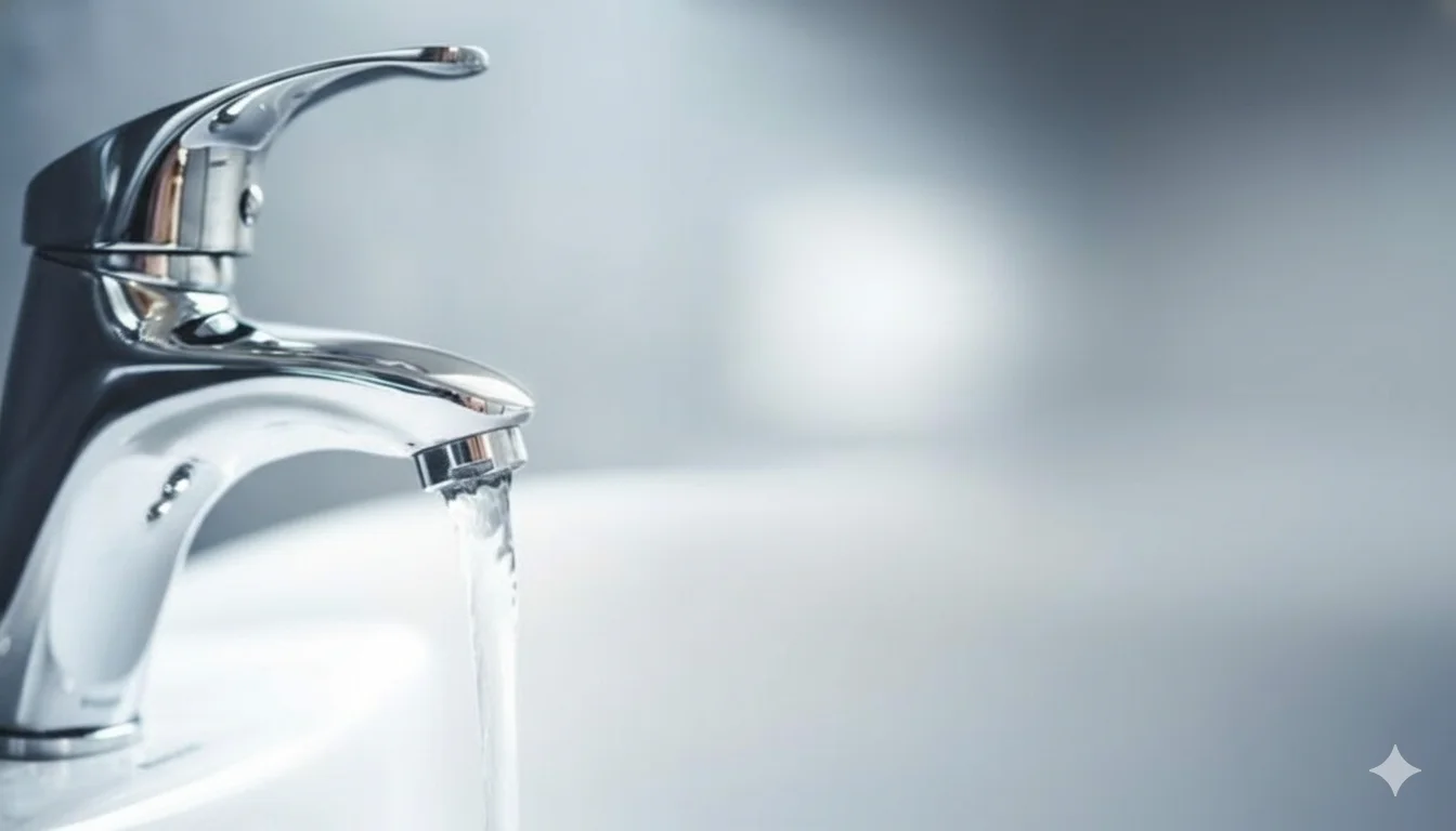 Robinet avec perte de pression causée par une fuite