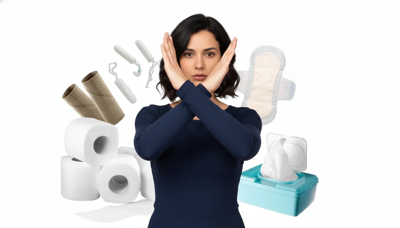 Utilisation correcte du papier toilette pour éviter les bouchons